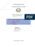 Les Types D'intégration - SERE Aristide - SANON Edmond