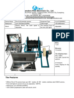 The Parameters of The Borehole Camera FLX-PT2000REC (Ø90mm Pan & Tilt Camera With Focus Adjustment)