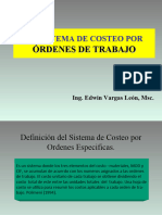 Tema 6 Sistema de Costeo Por Ordenes Especificas de Trabajo