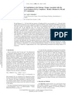 Brehm Et Al 2002 Estimation of The Vibrational Contribution To The Entropy Change Associated With The Low To High Spin