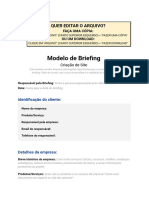 Modelo de Briefing - Criação de Sites (FAÇA UMA CÓPIA)