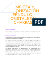 Limpieza y Armonización Péndulo, Cristales y Chakras