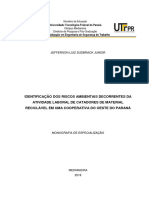 Universidade Tecnológica Federal Do Paraná Especialização em Engenharia de Segurança Do Trabalho