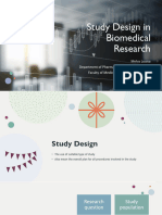 Study Design in Biomedical Research