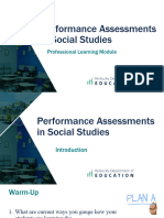 Performance Assessments in Social Studies Module