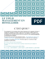 Le Yield Management en Hotellerie