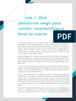 Qué Plataforma Elegir para Vender Características A Tener en Cuenta