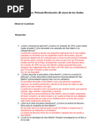 Trabajo Práctico Revolución. Cruce de Los Andes