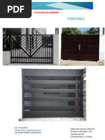 Catalogo de Herreria Portones y Rejas.