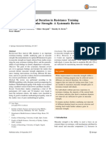 Effects of Rest Interval Duration in Resistance Training On Measures of Muscular Strength: A Systematic Review