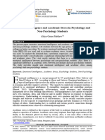 Emotional Intelligence and Academic Stress in Psychology and Non-Psychology Students