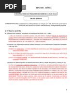 EBAU2023 222 QUÍMICA ENLACE QUÍMICO, Soluciones Exámenes 2019-2022