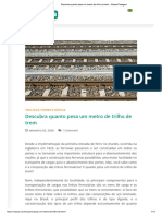 Descubra Quanto Pesa Um Metro de Trilho de Trem - Massa Pesagem