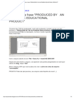 Autocad - Como Tirar A Frase - Produced by An Autodesk Educational Product