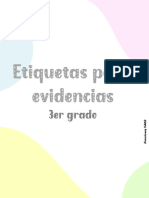 3ero Etiquetas Evidencias SARE