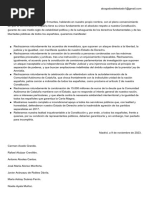 Comunicado de Cien Abogados Del Estado Contra El Pacto Entre PSOE y Junts