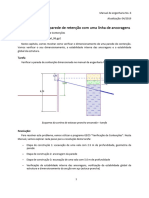 6 GEO5-Verificação de Uma Parede de Retenção Com Uma Linha de Ancoragens