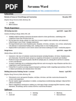 Savanna Ward Resume