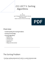 DSAL-211-Lecture 6 - Sorting Algorithms