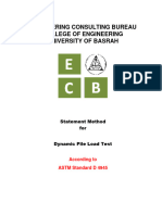 Statement Method For PDA Test