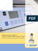 Máquinas de Campana C 400 / C 450 / C 500 / C 550 / C 700: Envasado Exible Con Bolsas de Películas Plásticas