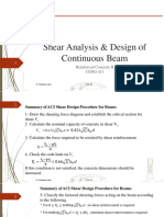 Shear Design Continuous Beam