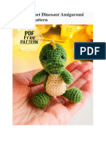 Little Crochet Dinosaur Amigurumi PDF Free Pattern