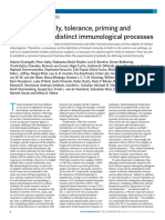 Trained Immunity, Tolerance, Priming and Differentiation: Distinct Immunological Processes