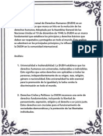 Análisis de La Declaración de Los Derechos Humanos