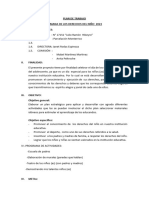 Plan de Trabajo Semana de Los Derechos Del Niño 2023 I. Datos Generales