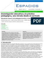 Investigación y Práctica Pedagógica