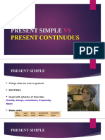 Present Simple Vs Present Continuous Last Modif