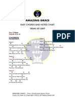 Amazing Grace - Easy Chords and Notes Chart - Yeshu Ke Geet