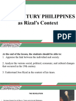 Lesson 2 - 19th Century Philippines As Rizal's Context