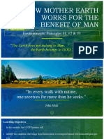 How Mother Earth Works For The Benefit of Man: Environmental Principles #1, #2 & #3