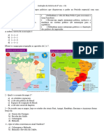 Avaliação de História Do 8 Ano 3 Bimestre CQ