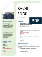 Rachit Sood Resume