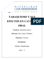 Tabaquismo y Sus Efectos en Cavidad Oral