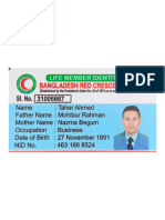 Life Member Identity Card