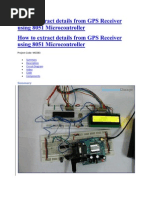 GPS Receiver Using 8051 Micro Controller