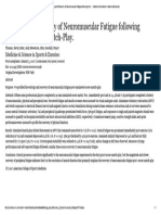 Etiology and Recovery of Neuromuscular Fatigue Following Sim..