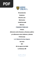 Diferencia Entre Finanzas y Finanzas Publica