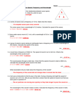 Wave Speed Calculations Answers