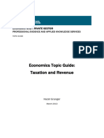 Economics Topic Guide Taxation and Revenue