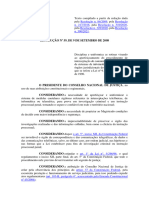 Resolução Nº 59 CNJ - Procedimento de Interceptação Telefônica