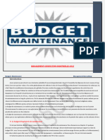 Budget Service Maintenance