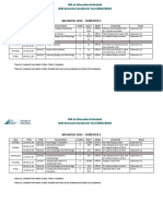 MA in Education Schedule Odd Semester 2023-2024