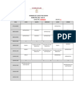 Horario de Clases Grupo A 22-23