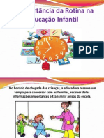 A Importância Da Rotina Na Educação Infantil