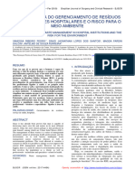 A Importância Do Gerenciamento de Resíduos em Instituições Hospitalares E O Risco para O Meio Ambiente